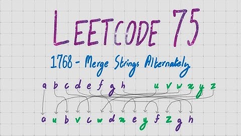 LeetCode 1768 - Merge strings alternately | LeetCode 75 | Davi Codes - JavaScript