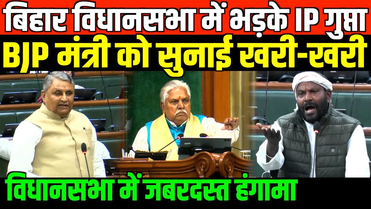 बिहार विधानसभा में भड़के IP गुप्ता/IP GUPTA FIERY SPEECH IN BIHAR VIDHANSABHA