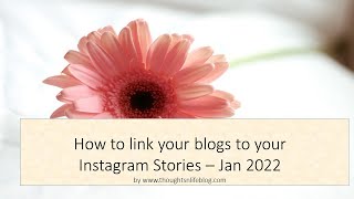 How to Link your blog post to your Instagram Stories