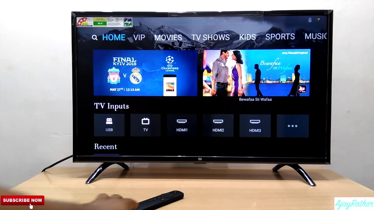 Tv Xiaomi Mi 4a 32 Hd Android Tv Noir