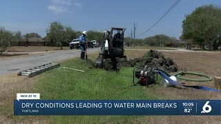Extreme drought  causing water main breaks in Portland