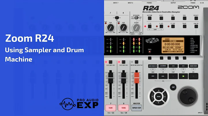 Zoom R24 Using Drum Machine and Recording Sampler Loops