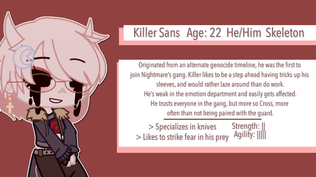 Killer Sans : r/GachaClub