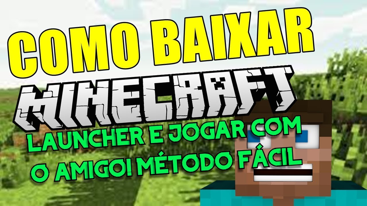 COMO BAIXAR E INSTALAR MINECRAFT LAUNCHER E JOGAR ONLINE COM UM AMIGO