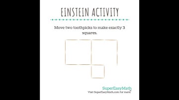Make exactly 3 squares. #supereasymath #tiffany #einsteinactivity #mathwithtiffany #toothpicks
