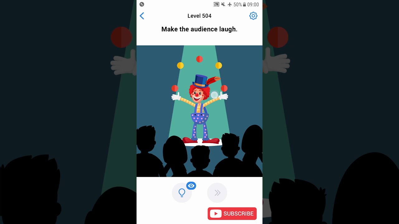 Easy Game - Brain Test - Level 504 Make The Audience Laugh Walkthrough