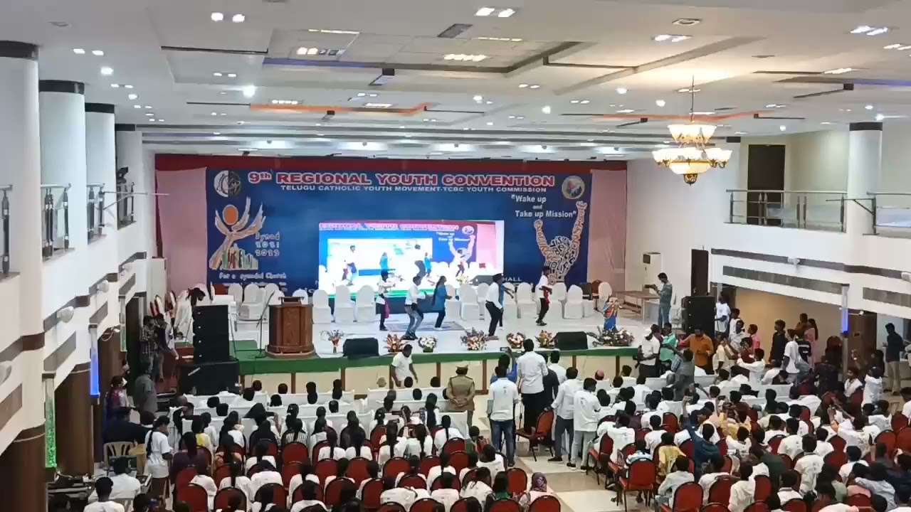 youth group dance.... / Eluru bishop chief guest & Eluru MLA Alla Nani chief guest / Church fathers