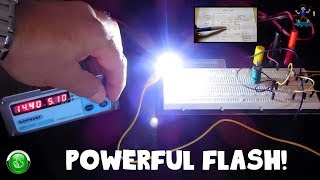 World's Simplest LED Flasher / Strobe Circuit (9.5V -14V)