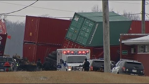 Marysvilel train derailment ground video