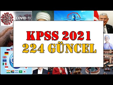 2021 KPSS - EKYS 📌224 GÜNCEL SORU (EN YENİ)