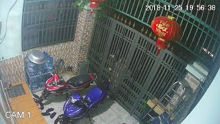 Thieves Break Locked Gate to Swipe Motorcycles || ViralHog