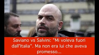 Saviano vs Salvini: 