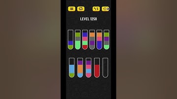 Water sort puzzle level 1258