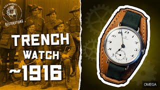 Trench Watch Restoration | Omega WWI Watch | 4K Restoration Video