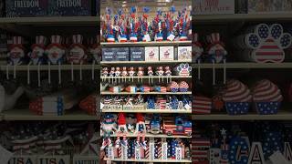 Hobby lobby patriotic decor #shopwithme#hobbylobby #memorial #patriotic#4thofjulydecor #decor#shorts