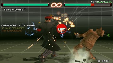 Tekken 6 PPSSPP | Jin Kazama Sample Combo | WProClick |