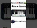 Janam Janam 🎹 on walkband easy tutorial #janamjanam #easy #pianotutorial #walkband
