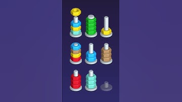 NUT SORT 3D Gameplay #games #youtubeshorts #shorts