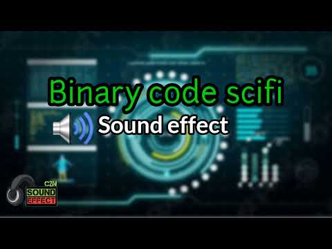 Binary code scifi sound effect
