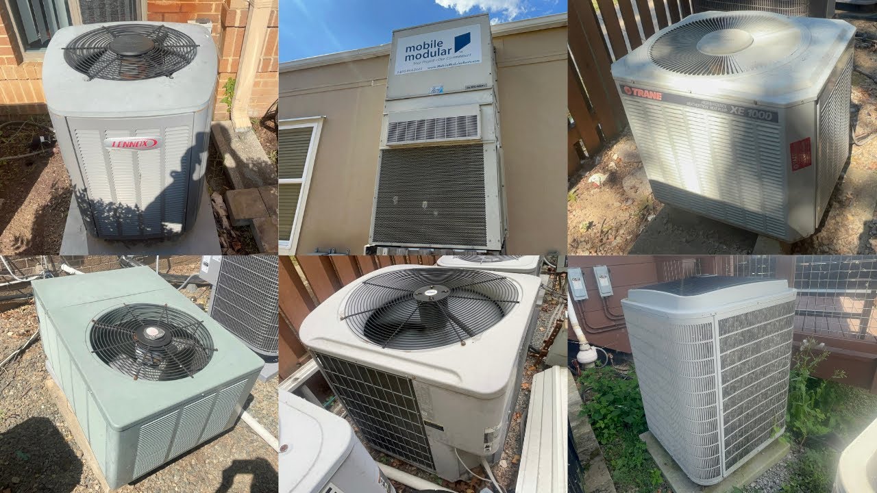 HVAC Startup Compilation - 8 Rheem, Trane, Bryant, Carrier, Lennox, & Bard A/Cs Starting Up In Cool