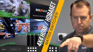 Switch To Any or All HDMI Devices 4x4 HDMI HDBaseT Matrix Switcher - BG-UM44-100M-KIT