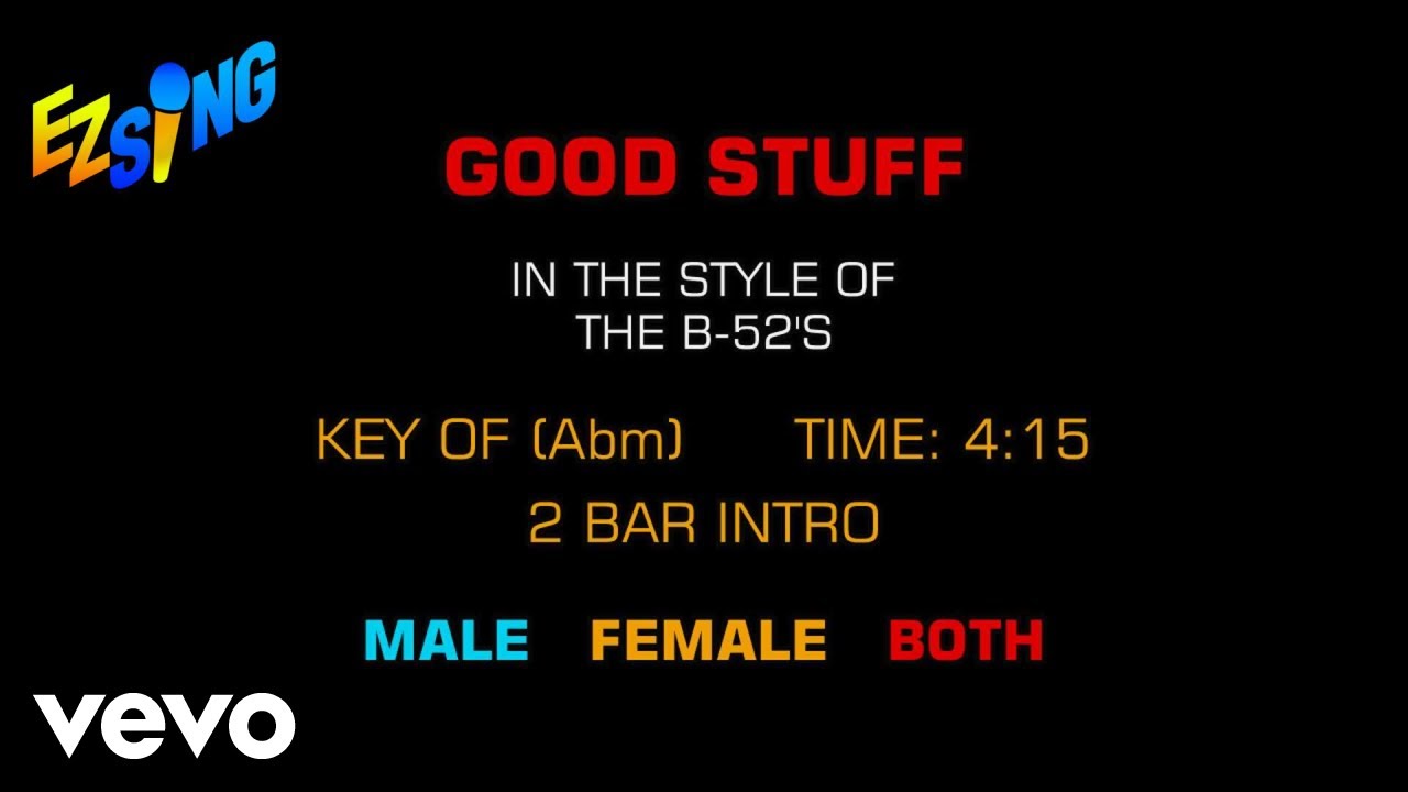 B-52's - Good Stuff (Karaoke EZ Sing)
