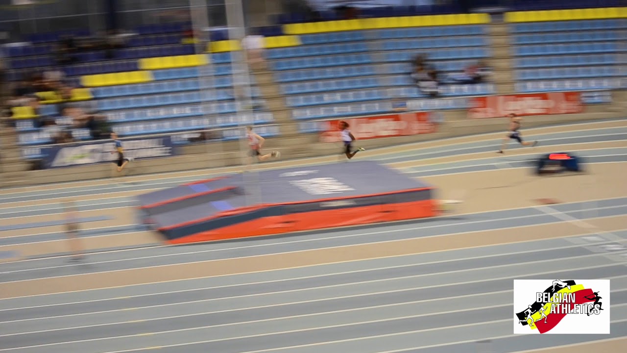 Belgian athletics U18 indoor championships 200m men Heats 4/5