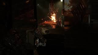 Заманил монстра в ловушку и поджарил его в пепел в dead space remake #deadspace2023 #shorts #игра