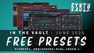 Free presets for Pigments, Serum 2, Omnisphere & Diva - the brand new Synth Vault presets are here!