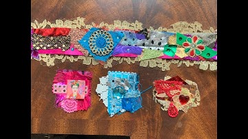 How to make a BoHo junk journal  -  Making a snippet roll and clusters