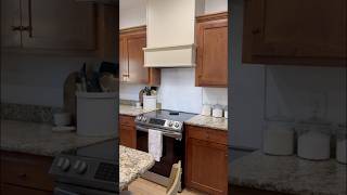 DIY before & after 👏🏻 #diyrangehood #before andafter #kitchendiyideas