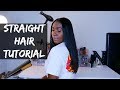 Straightening My Natural Hair After 10 Months Curly NO HEAT DAMAGE