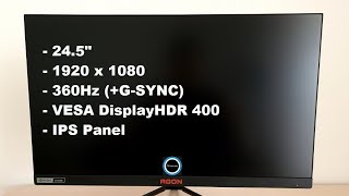 Monitor AOC AGON PRO 24.5 AG254FG IPS FHD 360Hz G-Sync 1ms