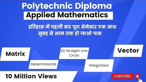 Applied mathematics|Full Book All Chapters|Polytechnic Diploma Math|2nd Sem