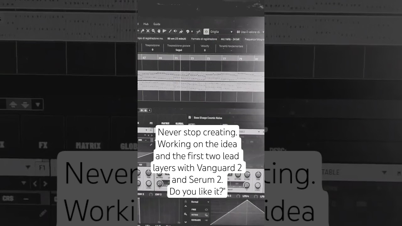 Never stop creating. First step lead with  Vanguard2 and Serum2 