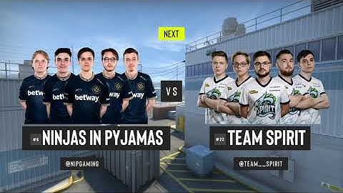 NiP vs TEAM SPIRIT : ESL PRO LEAGUE SEASON 12 EU GROUP B MAP #1 NUKE