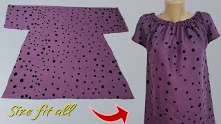 Elastic Neckline Blouse You Dont Have To Be A Tailor Sew In 10 Minutes