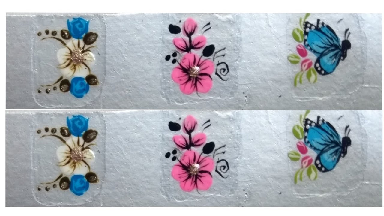 Como fazer adesivo de unha sem 