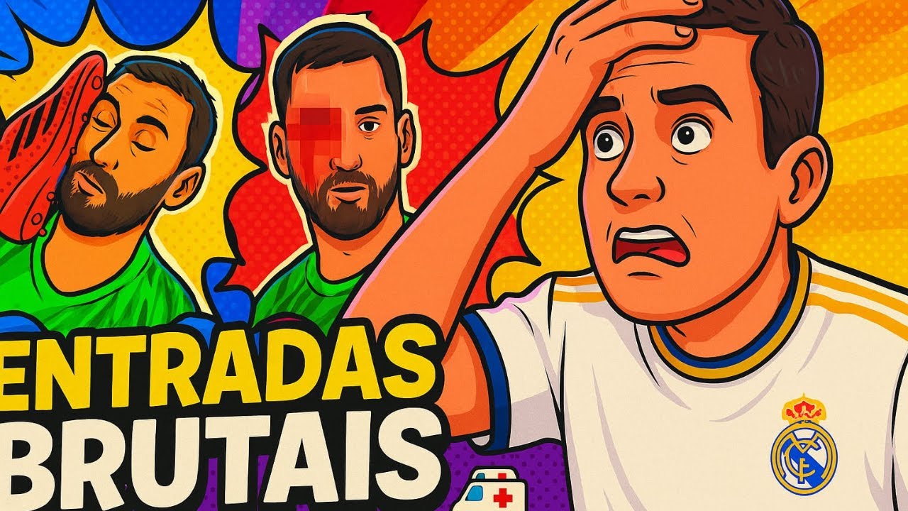 Entradas mais BRUTAIS do futebol! 🚑  FUTEBOL REACT  