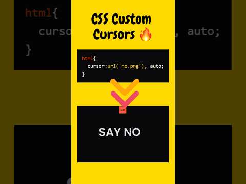 Replace boring cursor with image CSS #shrots
