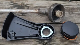 Echo SRM-230 Trimmer Shield Install and Head Replacement