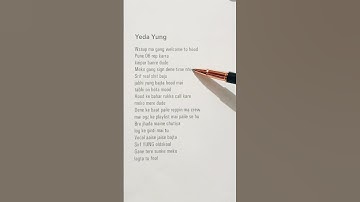 Thumbnail of YEDA YUNG LYRICS BY YUNG DSA & YEAR DOWN #music #songlyrics #englishsong