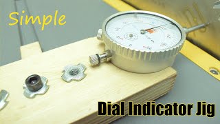 Simple Table Saw Fence alignment Jig with Dial Indicator