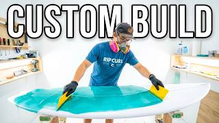 Building a Full Surfboard From Scratch — Resin Tint, Glass & Finish (Complete Build)