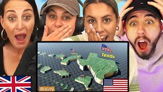 British Family Reacts to US States Size Comparison! "Bigger Than Countries!!"