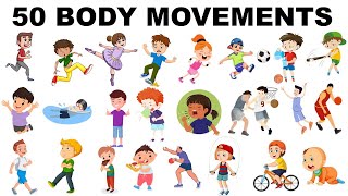 Body movements| Body Movements vocabulary| Body movements for kids