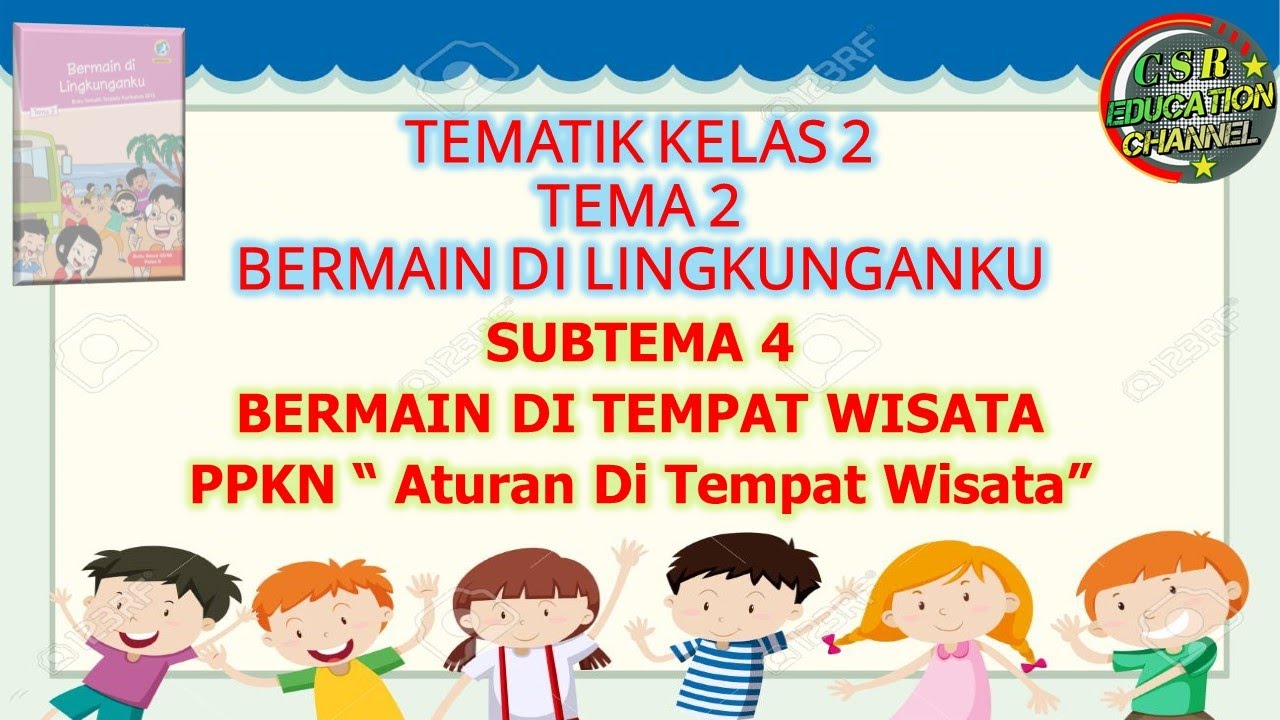 Animasi Gambar Anak Yang Mematuhi Aturan Di Tempat Wisata