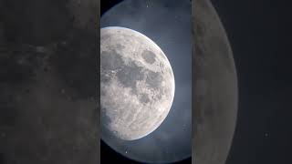 The Moon through my Telescope🌘🔭  #space #astronomy  #science  #shorts
