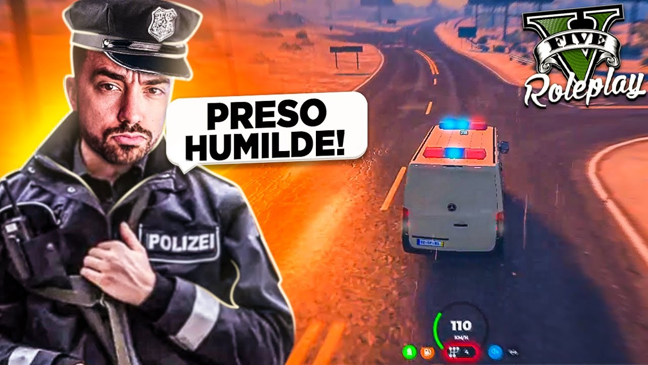 SURPREENDI O PRESO HUMILDE | GTA V RP