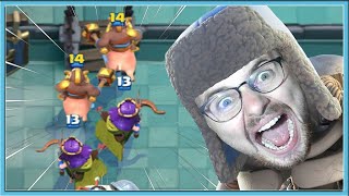 😡 МЕГА БЕСЯЩАЯ КОЛОДА! ГИГ СКЕЛЕТ + ХОГ + КОРОЛЕВА ЛУЧНИЦ / Clash Royale